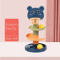Brinquedo Montessori para Bebê - Torre de Bola Rolante, Jogo Educacional Montessori, Brinquedo de Empilhamento para Desenvolvimento do Bebê (1-3 anos)