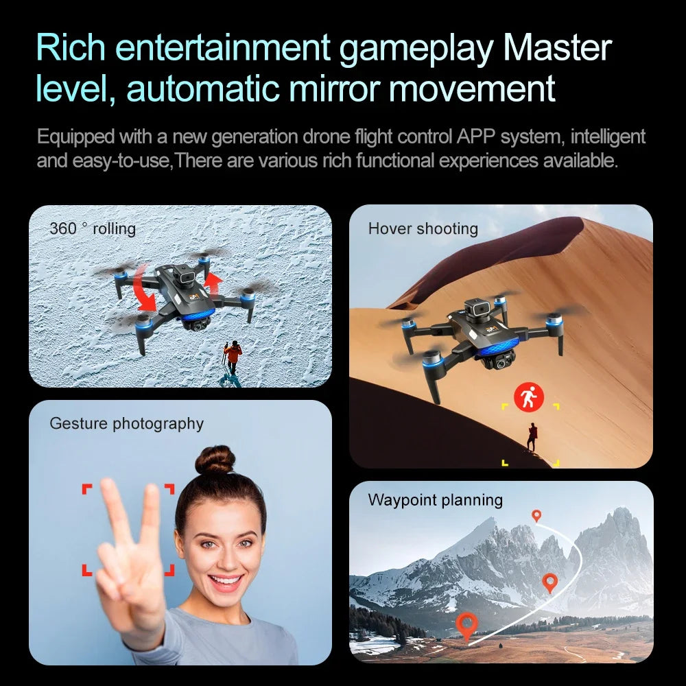 Xiaomi Mijia M6 Drone 8K - Câmera Profissional HD, 5G WIFI FPV, Controle Remoto com Tela, Quadcopter UAV