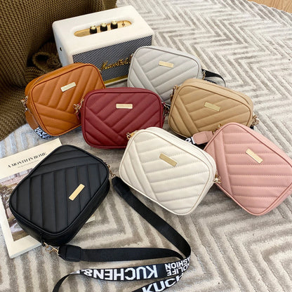 Bolsa de Ombro de Alta Qualidade PU para Mulheres - Bolsa de Mão Simples, Casual, Crossbody e Bolsa de Mensageiro Feminina