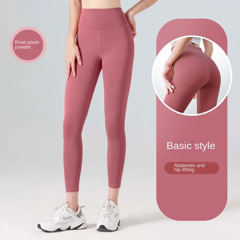 Calças de Yoga Plus Size Sem Costura Cintura Alta Leggings de Ginástica Esportivas Femininas Fitness Legging Controle de Barriga Para Corrida Calças Justas Sexy