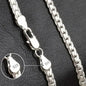 Colar de Corrente Lateral Completa 925 Prata Esterlina 5MM com Revestimento em Ouro 18K para Mulheres e Homens - Joias de Casamento e Noivado