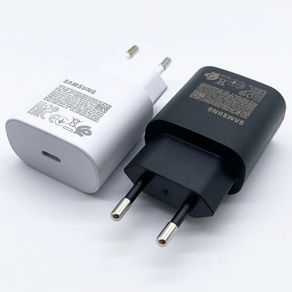 Carregador Super Rápido Samsung 25W USB Tipo C – Adaptador para Galaxy S24, S23, S20, S21, S22 Plus, A54, A34, Z Flip, Z Fold 5 e 6