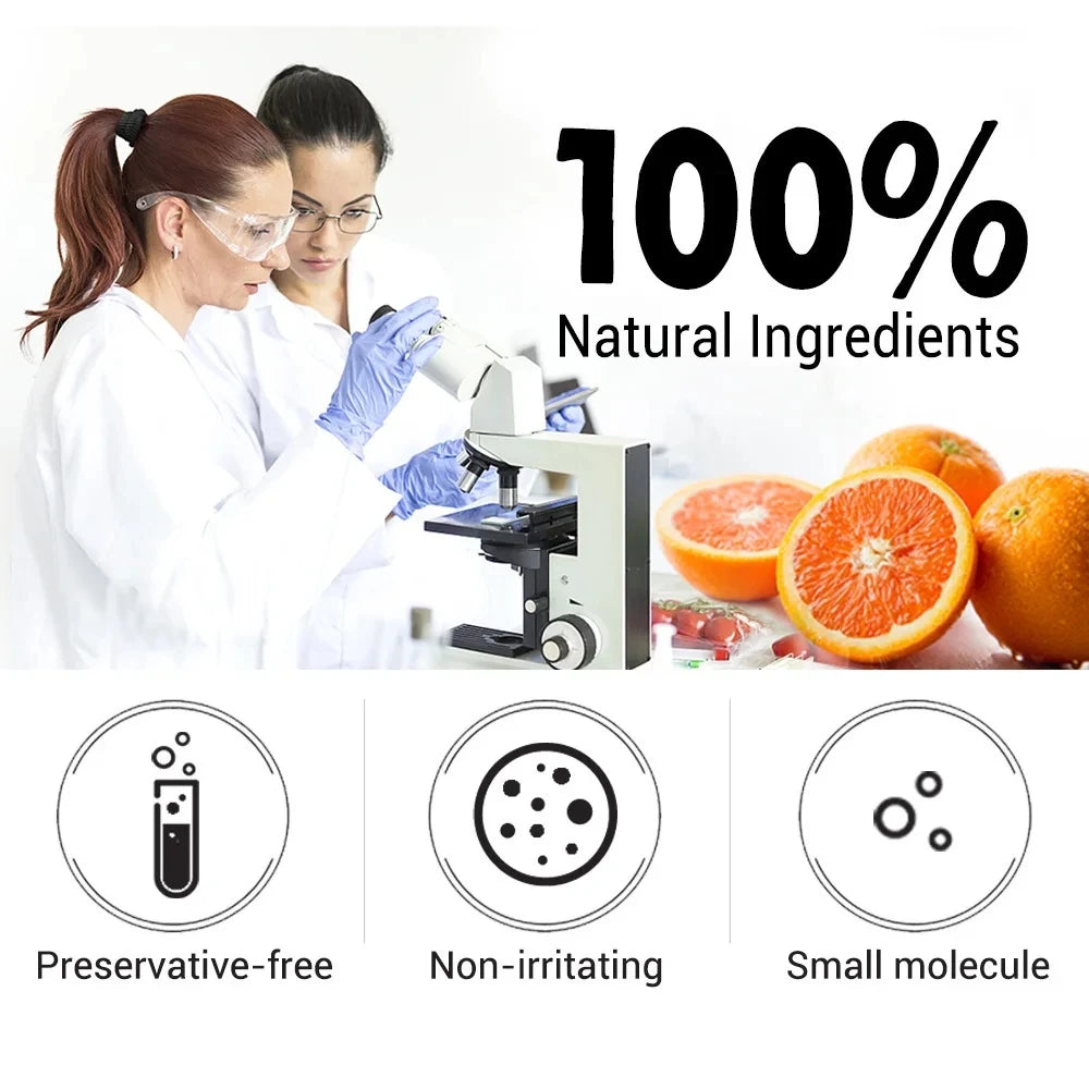 Sérum Facial de Vitamina C | Remover Rugas e Firmar a Pele | Anti-Envelhecimento e Clareador de Pele