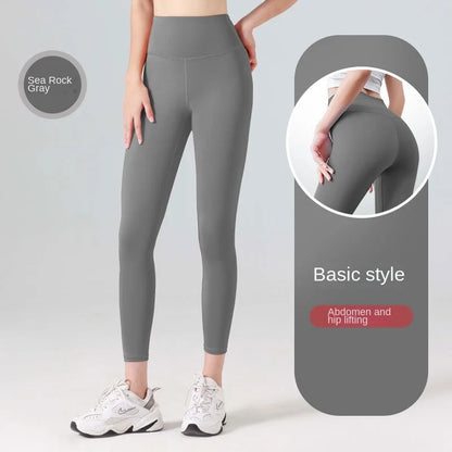 Calças de Yoga Plus Size Sem Costura Cintura Alta Leggings de Ginástica Esportivas Femininas Fitness Legging Controle de Barriga Para Corrida Calças Justas Sexy