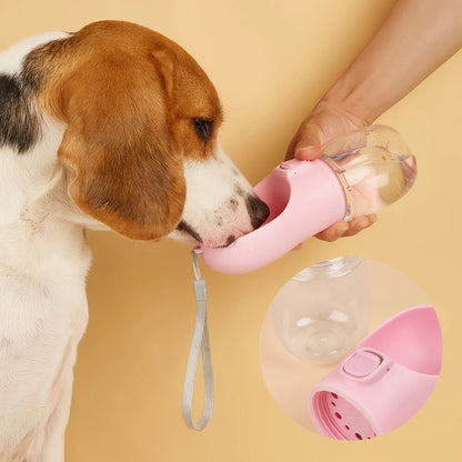 Garrafa de Água para Cachorros, Gato, Bebedouro Portátil, Sem Vazamento, Container para Bebida de Cães e Filhotes, Ideal para Viagens e Atividades ao Ar Livre, para Pug, Chihuahua, Labrador