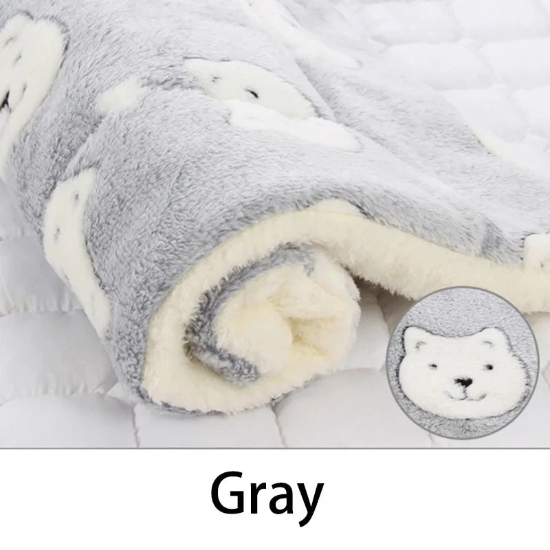 Almofada de Dormir para Pet em Flanela, Cama para Cachorro e Gato, Sofá para Cachorro, Colchão Fofo, Cobertor para Pet, Acessórios para Animais de Estimação