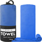 Toalha de Viagem Microfibra, Secagem Rápida, Compacta e Super Absorvente - Ideal para Praia, Academia, Piscina, Banho e Yoga