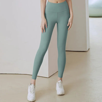 Calças de Yoga Plus Size Sem Costura Cintura Alta Leggings de Ginástica Esportivas Femininas Fitness Legging Controle de Barriga Para Corrida Calças Justas Sexy