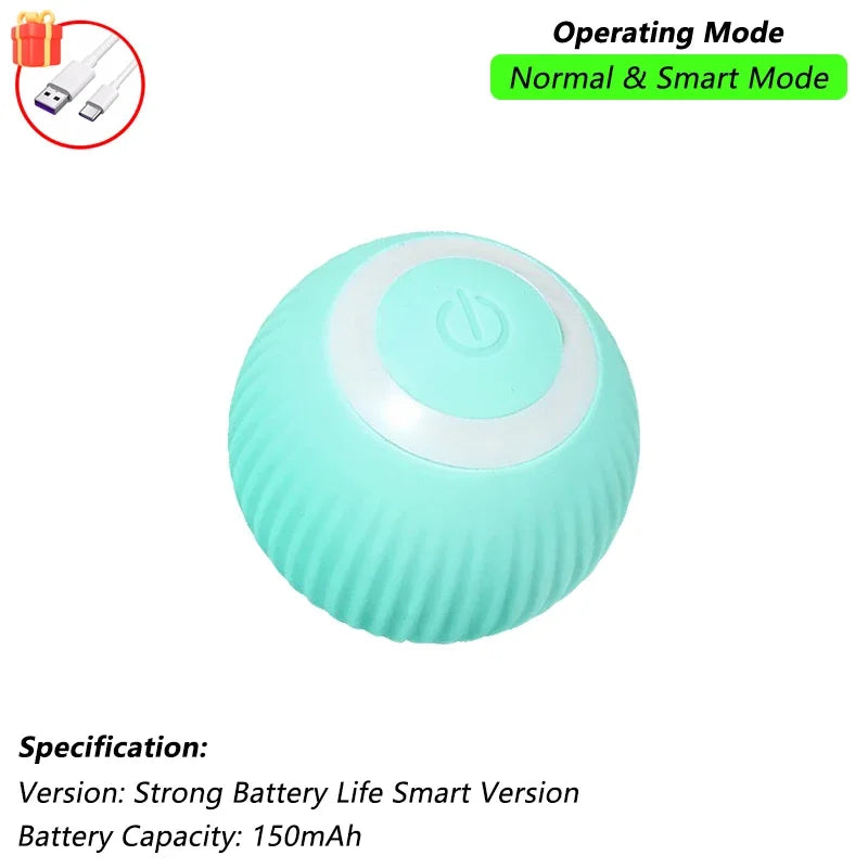 Brinquedo Interativo para Gatos - Bola Automática com Cauda, Recarga USB, Brinquedo Inteligente para Estímulo e Diversão do Pet