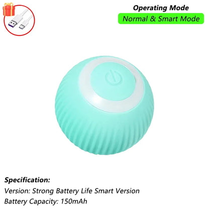Brinquedo Interativo para Gatos - Bola Automática com Cauda, Recarga USB, Brinquedo Inteligente para Estímulo e Diversão do Pet