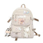 Mochila Fofa para Meninas, Mochilas Escolares para Estudantes, Adolescentes, com Bolsos, Mochila para Laptop para Mulheres - Estilo Harajuku