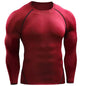 Camiseta de Manga Longa de Compressão Masculina, Camiseta Elástica de Treinamento, Camiseta de Ginástica Fitness, Legging para Treino, Camisa Esportiva Masculina, Camiseta de Corrida Atleta
