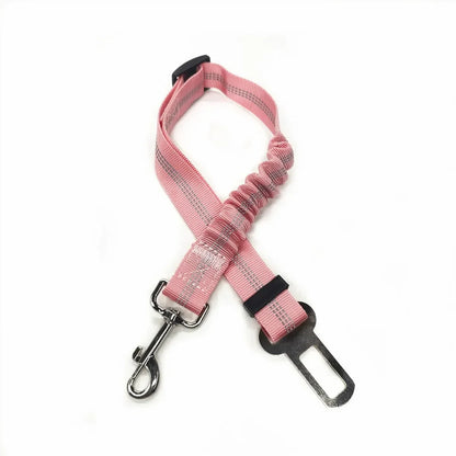 Cinto de Segurança Ajustável para Carro - Cinto de Assento para Pet, Cadeado de Segurança para Cães e Gatos, Arnês e Guia de Tração para Veículos