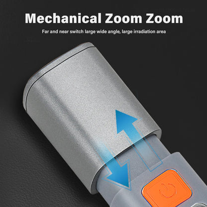 Nova Lanterna Portátil LED Xiaomi USB Recarregável com Gancho, Zoom, Lâmpada de Longo Alcance para Acampamento e Caminhadas, Lanterna de Emergência