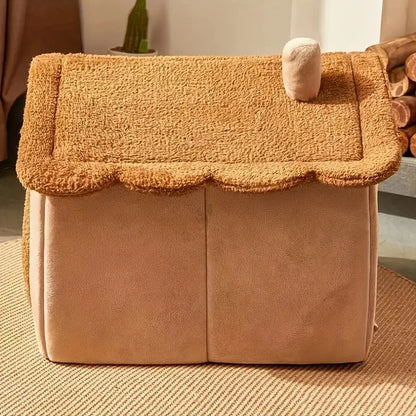 Casa de Pet Dobrável, Removível e Lavável, Casa para Gato e Caverna para Filhote, Sofá para Cães, Cama para Pet, Ideal para Cães Extra Pequenos e Gatos Pequenos e Médios