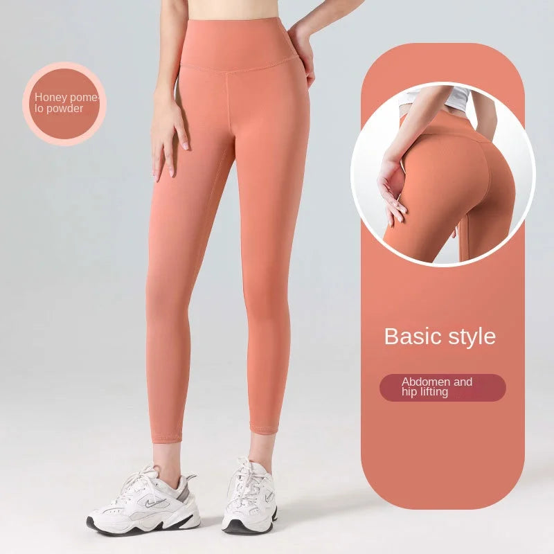 Calças de Yoga Plus Size Sem Costura Cintura Alta Leggings de Ginástica Esportivas Femininas Fitness Legging Controle de Barriga Para Corrida Calças Justas Sexy