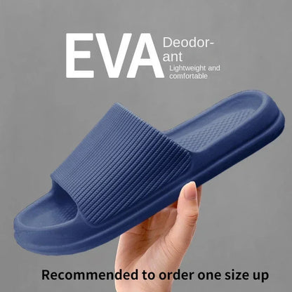 Chinelos de Banho Fashion para Homens e Mulheres - Solado Grosso EVA, Confortáveis, Anti-Deslizantes e Resistentes ao Uso