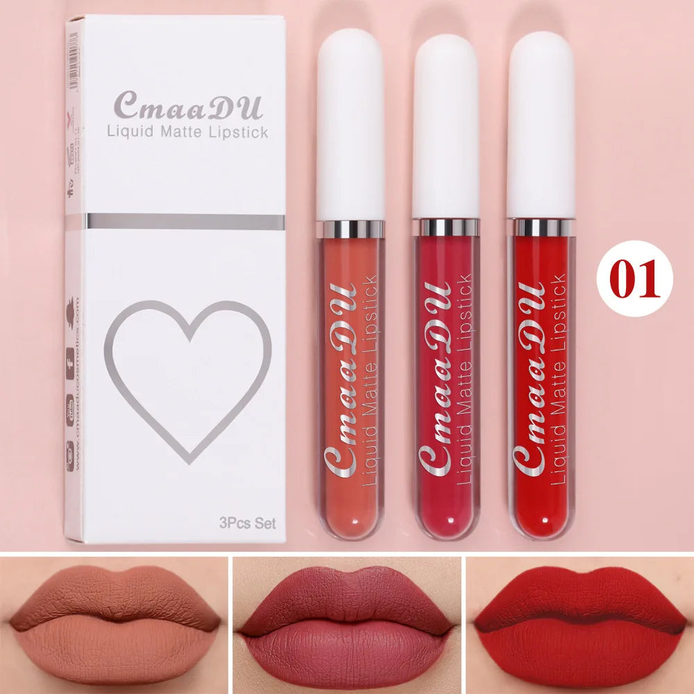Gloss Labial Matte Sexy de Longa Duração - Velvet Red
