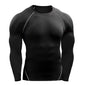 Camiseta de Manga Longa de Compressão Masculina, Camiseta Elástica de Treinamento, Camiseta de Ginástica Fitness, Legging para Treino, Camisa Esportiva Masculina, Camiseta de Corrida Atleta