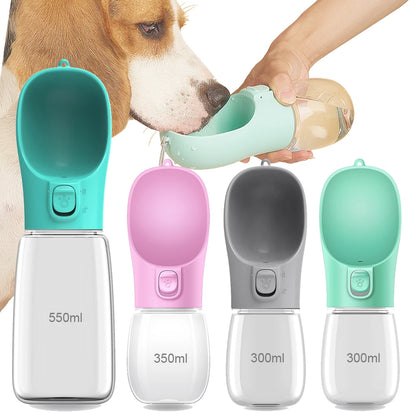 Garrafa de Água para Cachorros, Gato, Bebedouro Portátil, Sem Vazamento, Container para Bebida de Cães e Filhotes, Ideal para Viagens e Atividades ao Ar Livre, para Pug, Chihuahua, Labrador