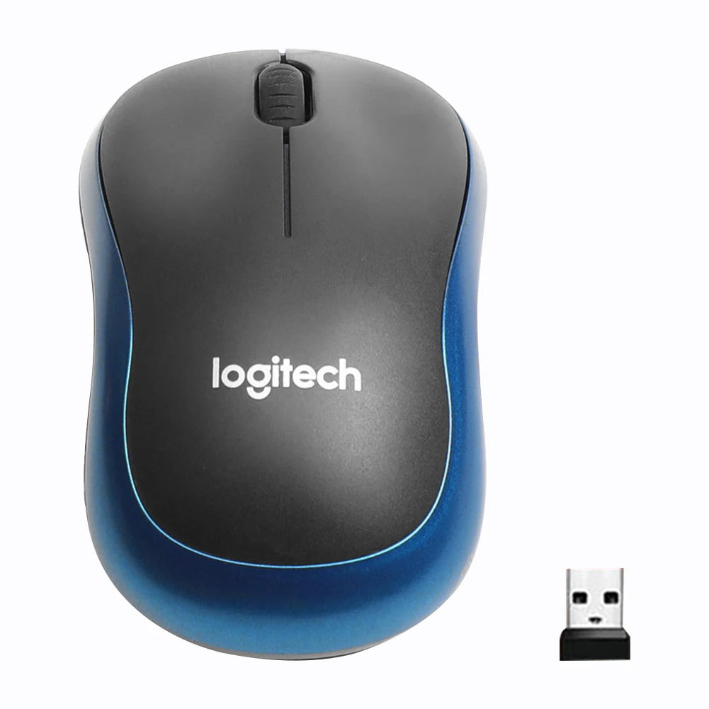 Mouse Sem Fio Logitech M185 2.4GHz 1000DPI Óptico