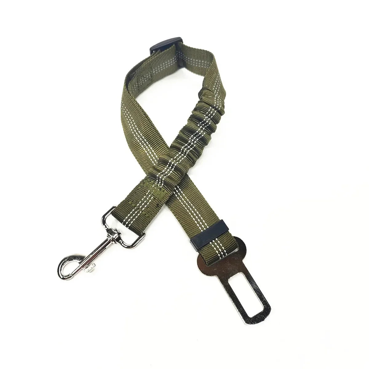 Cinto de Segurança Ajustável para Carro - Cinto de Assento para Pet, Cadeado de Segurança para Cães e Gatos, Arnês e Guia de Tração para Veículos