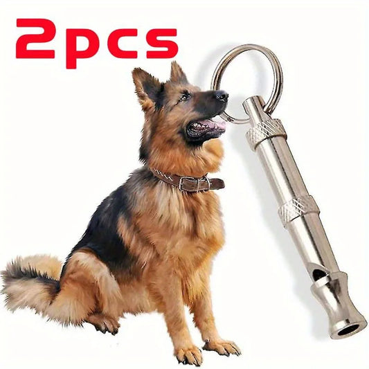 Peças de Apito para Cães para Parar de Latir, Apito com Som Ajustável, Apito Profissional com Chaveiro para Chamar o Pet (Cachorro, Gato, Filhote).