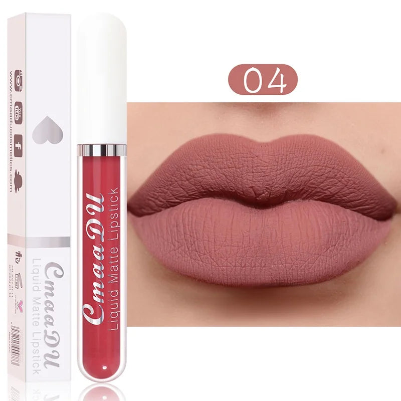 Gloss Labial Matte Sexy de Longa Duração - Velvet Red