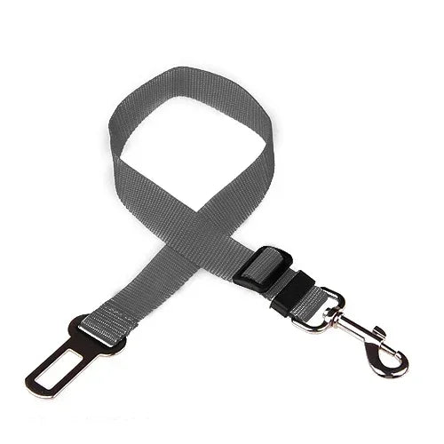 Cinto de Segurança Ajustável para Carro - Cinto de Assento para Pet, Cadeado de Segurança para Cães e Gatos, Arnês e Guia de Tração para Veículos