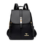 Mochila de Couro Luxuosa para Mulheres - Mochila Casual, Vintage e Elegante para Meninas e Adolescentes