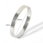 Waterproof Stainless Steel Oval Smooth Bracelet Bangle Women Minimalist 18k Gold Color Charm Jewelry Gifts Wholesale