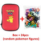 Conjunto de 24 Figuras de Ação Pokémon - 2-3 cm (Não Repetitivas) - Modelos de Brinquedos Miniaturas Anime Pikachu - Presentes de Aniversário para Crianças