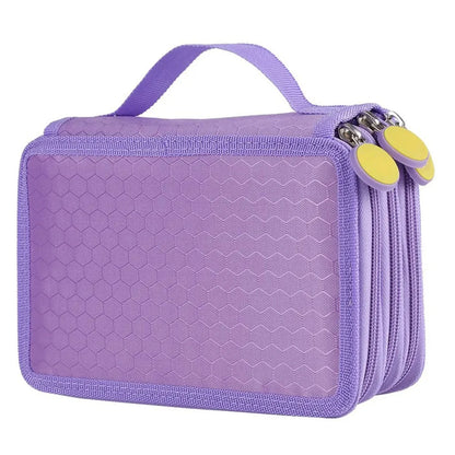 Estojo de Lápis de 72 Compartimentos - Quatro Camadas, Grande Capacidade, Estilo Kawaii, para Armazenamento de Canetas, Volta às Aulas, Suprimentos de Escritório