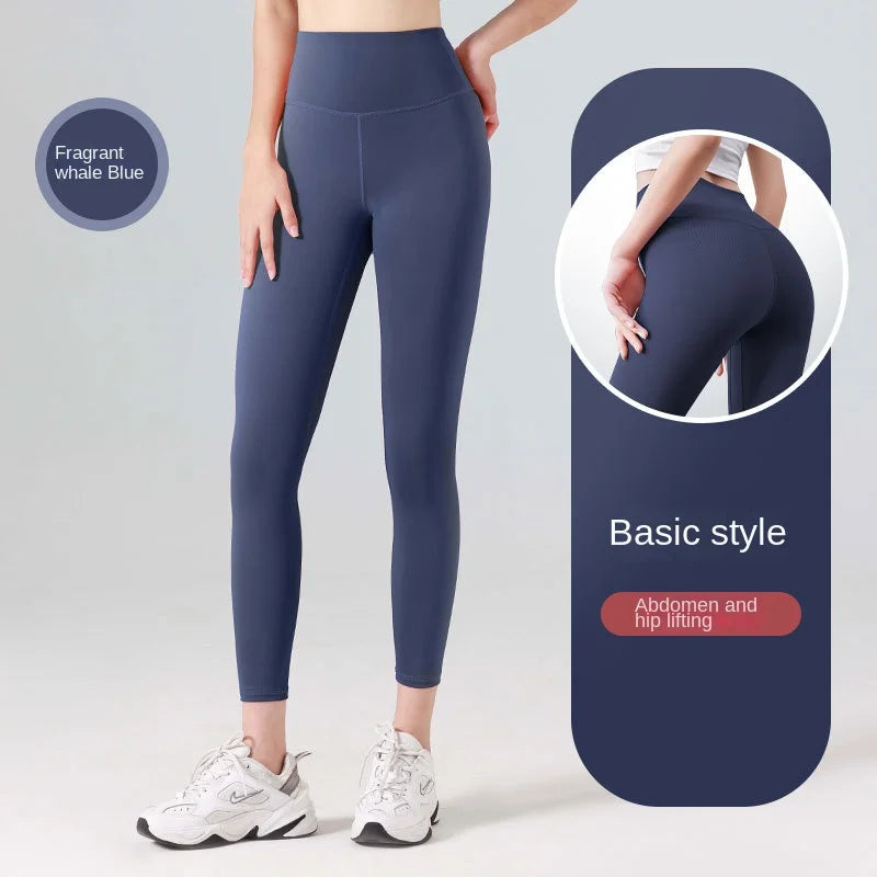 Calças de Yoga Plus Size Sem Costura Cintura Alta Leggings de Ginástica Esportivas Femininas Fitness Legging Controle de Barriga Para Corrida Calças Justas Sexy