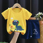 Conjunto Infantil para Filhos - Camiseta e Shorts de Algodão para Meninos e Meninas (2 Peças)