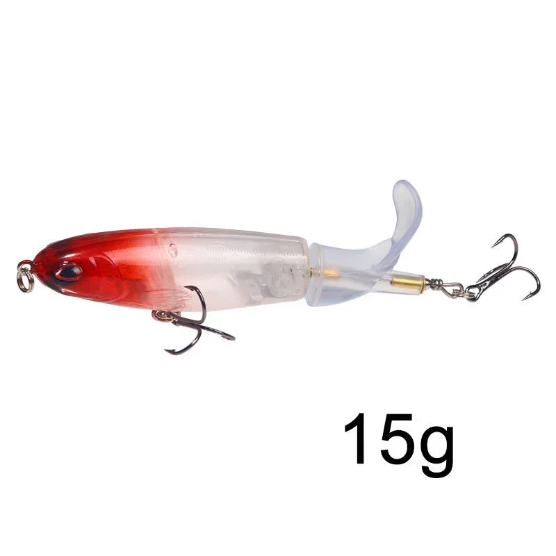 Isca Artificial Whopper Popper 10cm/14cm com Cauda Rotativa Soft - 1 Peça