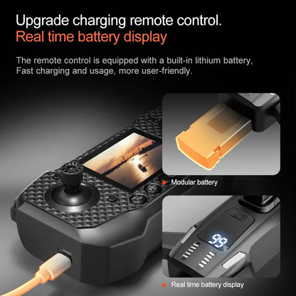 Xiaomi Mijia M6 Drone 8K - Câmera Profissional HD, 5G WIFI FPV, Controle Remoto com Tela, Quadcopter UAV
