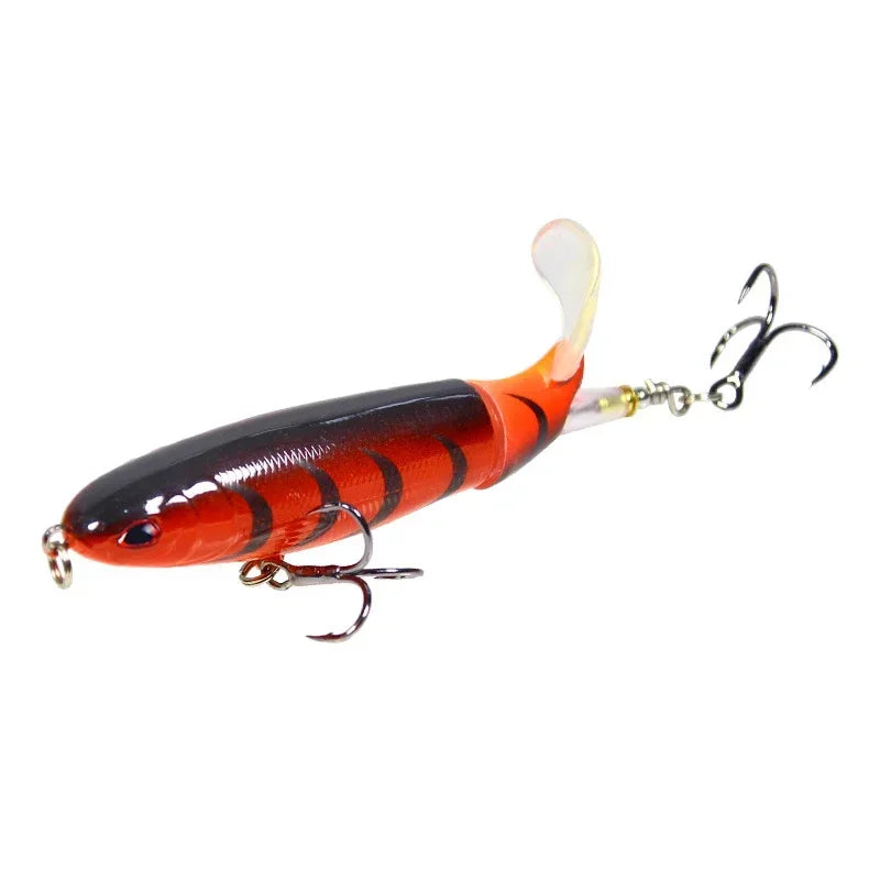 Isca Artificial Whopper Popper 10cm/14cm com Cauda Rotativa Soft - 1 Peça