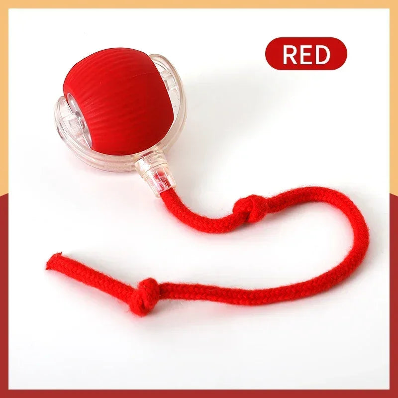 Brinquedo Interativo para Gato - Bola Automática com Cauda Falsa, Recarregável, Inteligente e Elétrica