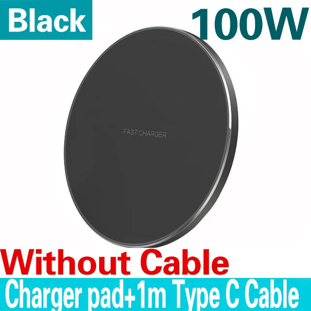 Carregador Sem Fio 200W para iPhone 14/13/16/15 Pro XS Max Mini X XR, Carregamento Rápido por Indução para Samsung, Xiaomi e Huawei