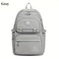 Mochila de Grande Capacidade para Estudantes - Mochila Casual Impermeável de Nylon, Bolsa de Ombro Dupla para Viagem e Faculdade