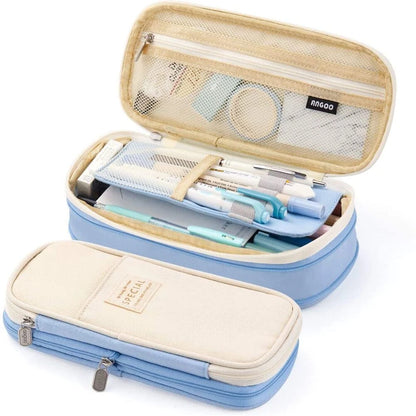 Estojo Kawaii para Lápis - Estojo de Grande Capacidade, Bolsa Organizadora para Meninas, Estudantes e Escritório