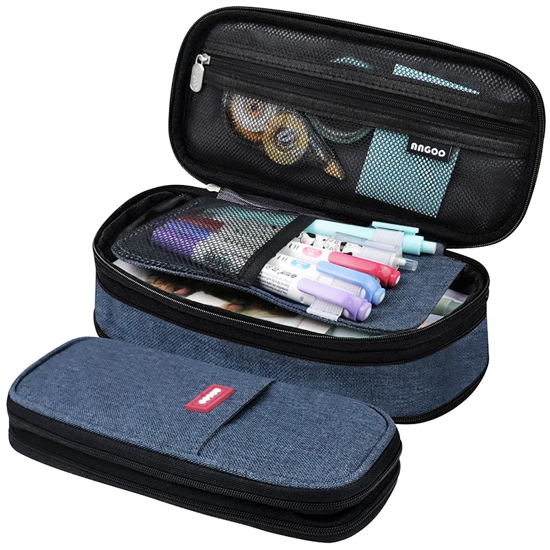 Estojo Kawaii para Lápis - Estojo de Grande Capacidade, Bolsa Organizadora para Meninas, Estudantes e Escritório