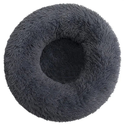 Cama Redonda para Pet 40-90cm – Cama Super Macia para Cães Grandes e Gatos, Casa para Cães de Médio Porte, Cama Aquecida de Pelúcia Longa para Inverno