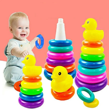Brinquedo Montessori para Bebê - Torre de Bola Rolante, Jogo Educacional Montessori, Brinquedo de Empilhamento para Desenvolvimento do Bebê (1-3 anos)