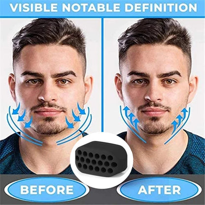 Exercitador de Linha de Mandíbula de Silicone | Bola de Mastigação para Tonificação Facial | Treinador de Músculos do Rosto e Pescoço | Exercício para Queixo e Bochecha