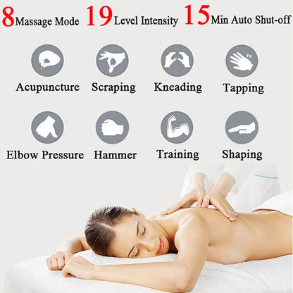 Estimulador Muscular Inteligente USB Recarregável EMS Elétrico Adesivo Abdominal Treinamento Braço Pescoço Massageador Corporal Fitness Emagrecedor