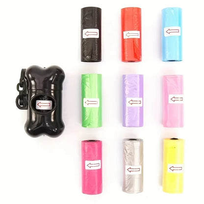 120 Rolos de Sacos para Fezes de Cães, Sacos para Limpeza de Fezes de Cães, Suprimentos para Pets, 15 Sacos/Rolo, Refil de Sacos de Lixo para Animais de Estimação