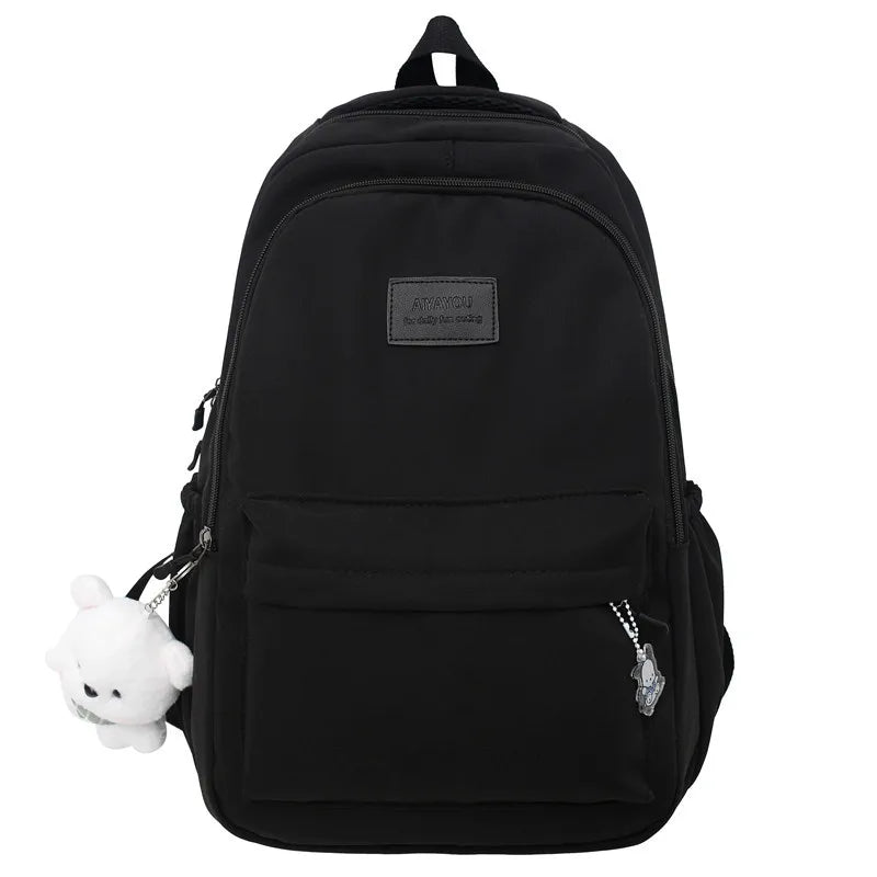 Nova Mochila Feminina de Moda com Alta Capacidade e Impermeável - Mochila Escolar para Meninas, Moderna, para Laptop, Bolsa de Viagem para Garotas, Mochila de Livro Fofa