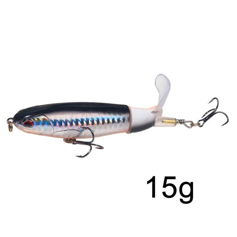 Isca Artificial Whopper Popper 10cm/14cm com Cauda Rotativa Soft - 1 Peça